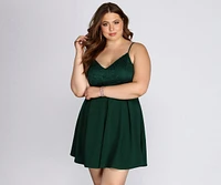 Plus Lace Appeal Skater Dress