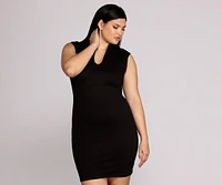 Plus Classic Midi Dress