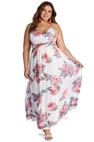 Plus Chiffon Beauty Maxi Dress