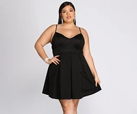 Plus Lace Appeal Skater Dress