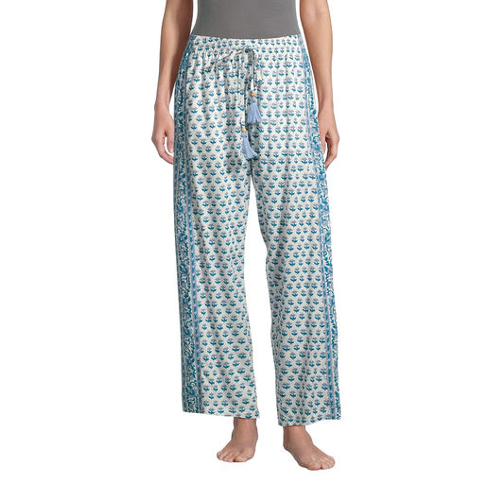 World Market Blue And White Bhuti Floral Print Pajama Pants | The Market  Place