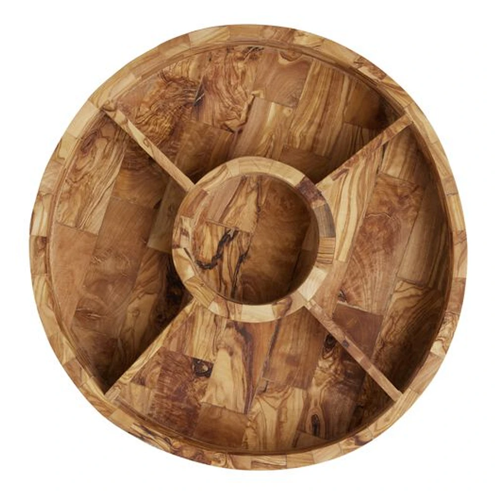 World Market Olive Wood Sectioned Serving Tray | The Market Place