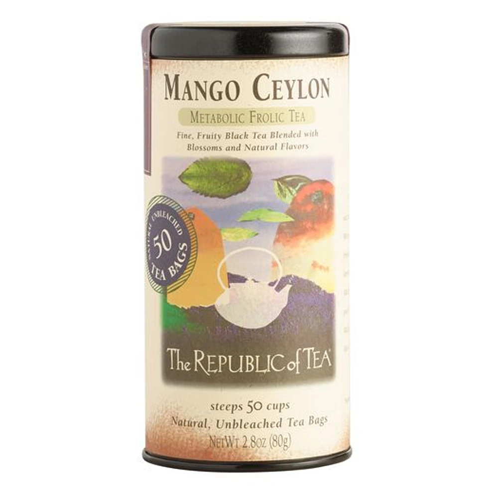 World Market The Republic Of Tea Mango Ceylon Black Tea 50 Count | The  Market Place