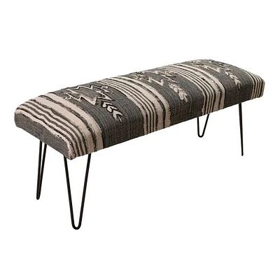 Hart Upholstered Bench With Hairpin Legs