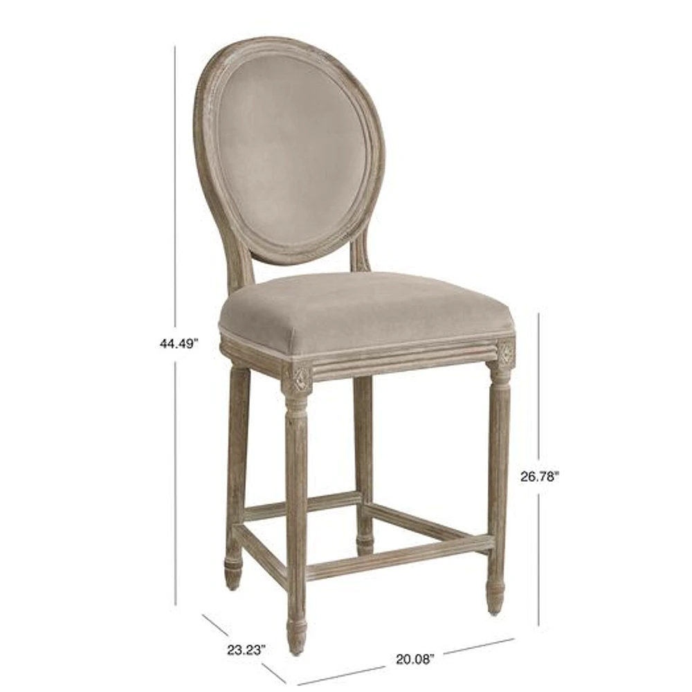 World Market Paige Round Back Upholstered Counter Stool | The Market Place