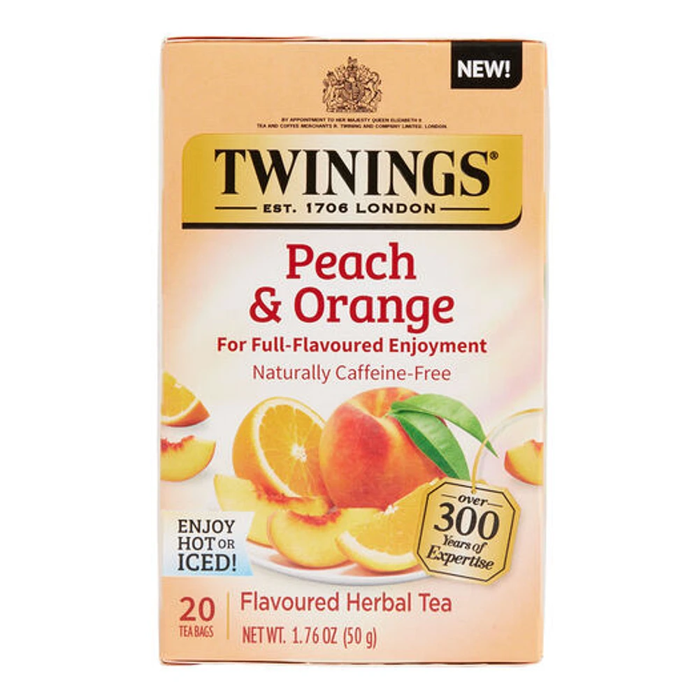 World Market Twinings Peach And Orange Herbal Tea 20 Count | The Market  Place