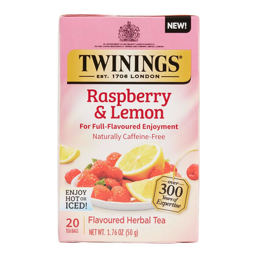 World Market Twinings Raspberry And Lemon Herbal Tea 20 Count | The Market  Place