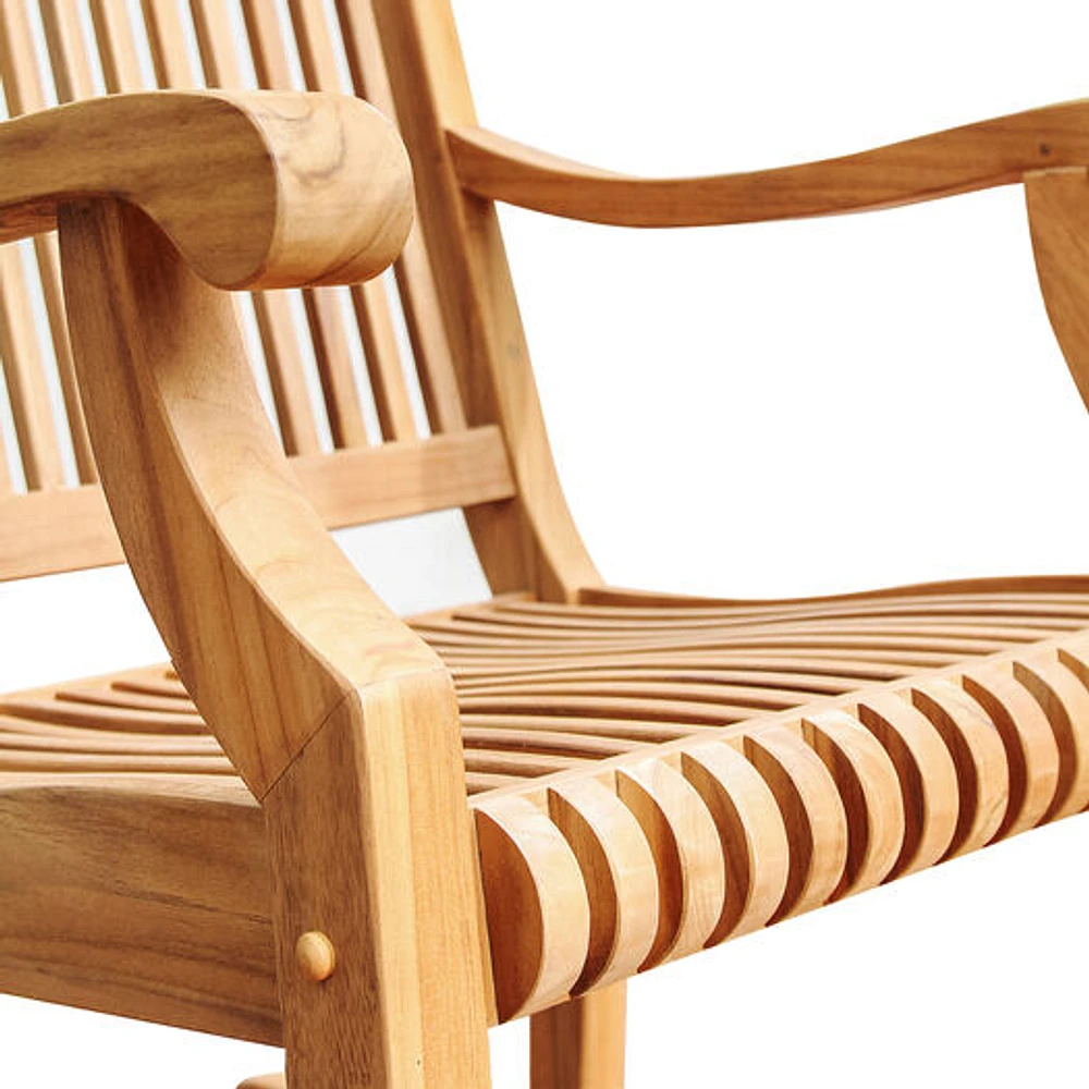 World Market Vero Teak Wood Rocking Chair | The Market Place