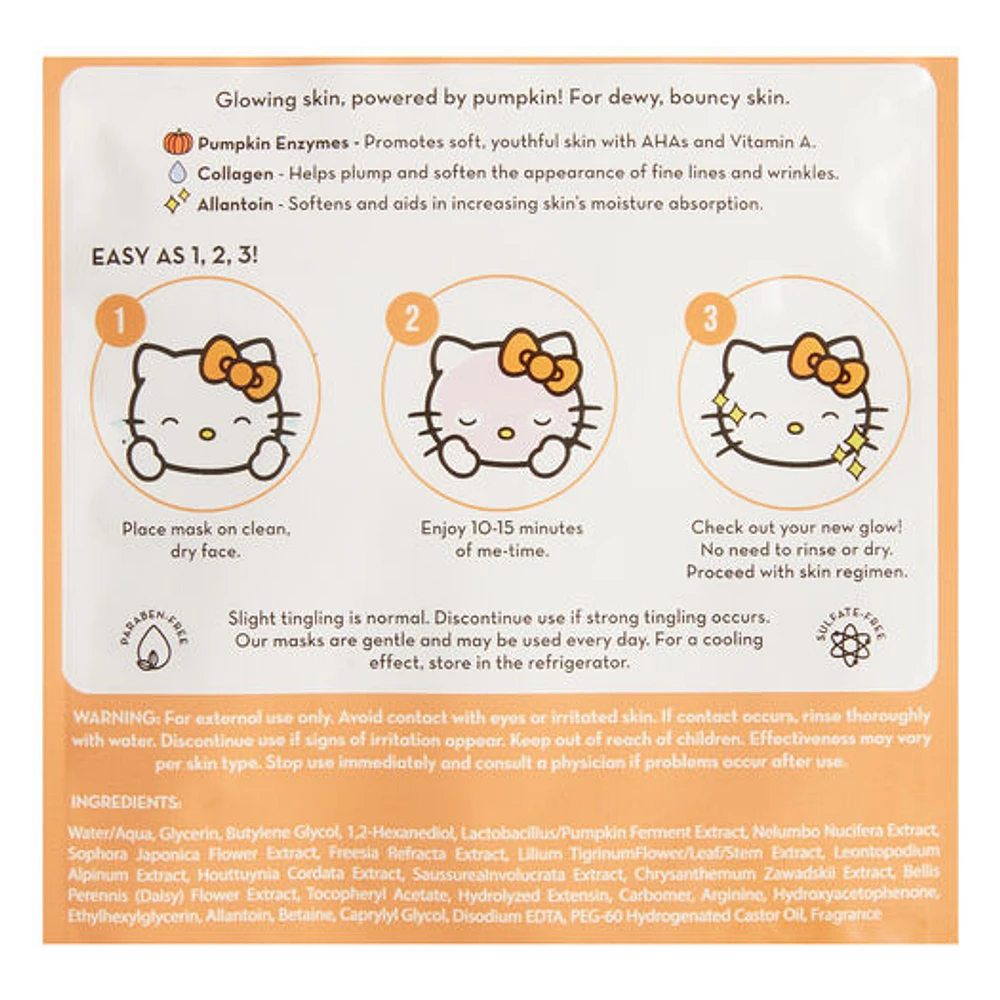 World Market Creme Shop Hello Kitty Plumpkin Korean Beauty Sheet Mask | The  Market Place