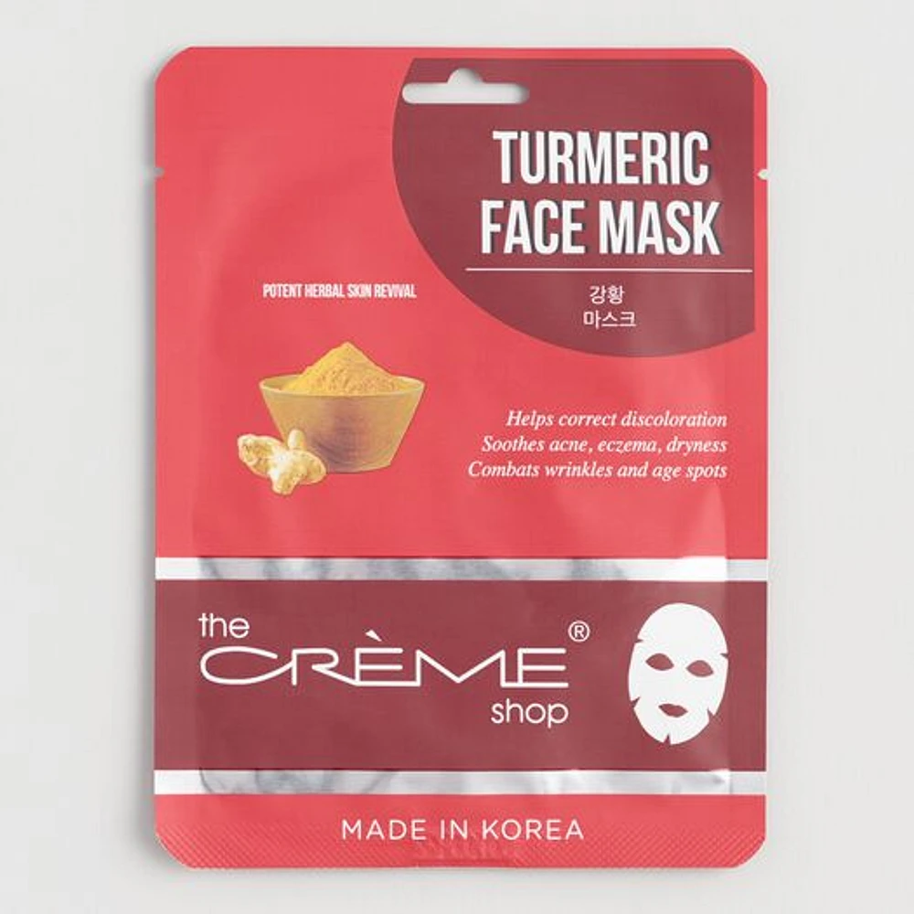 World Market Creme Shop Turmeric Korean Beauty Sheet Mask Set Of 2 | The  Market Place