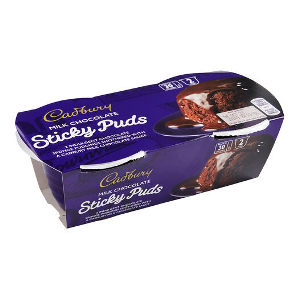 World Market Cadbury Milk Chocolate Sticky Puds Sponge Pudding 2 Pack | The  Market Place