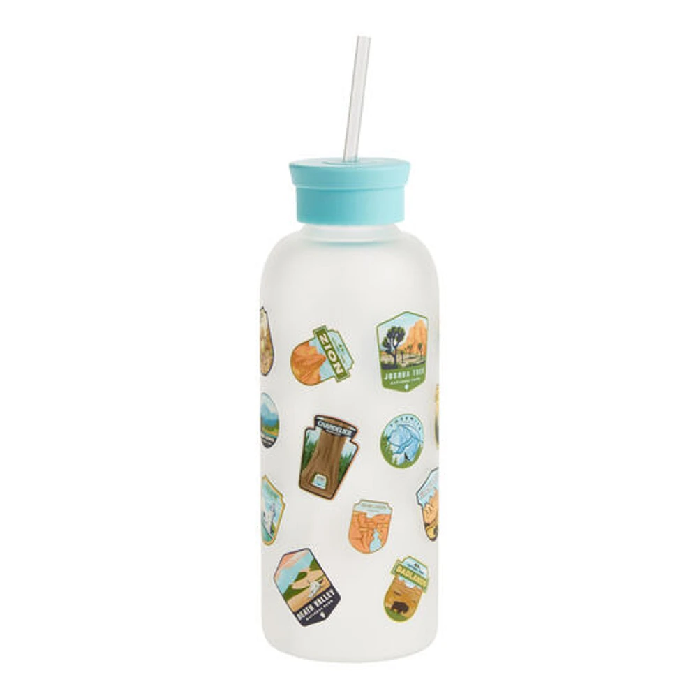 World Market Studio Oh Glass National Parks Water Bottle With Straw | The  Market Place