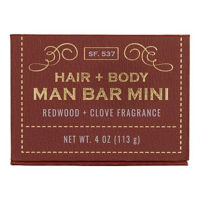 SF Soap Co. Redwood & Clove Mini Man Bar Soap
