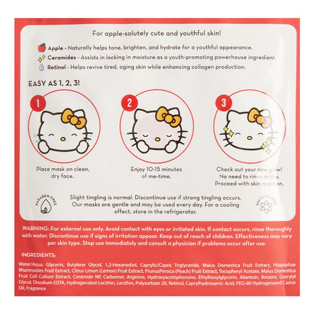 World Market Creme Shop Hello Kitty Apple-y Korean Beauty Sheet Mask | The  Market Place