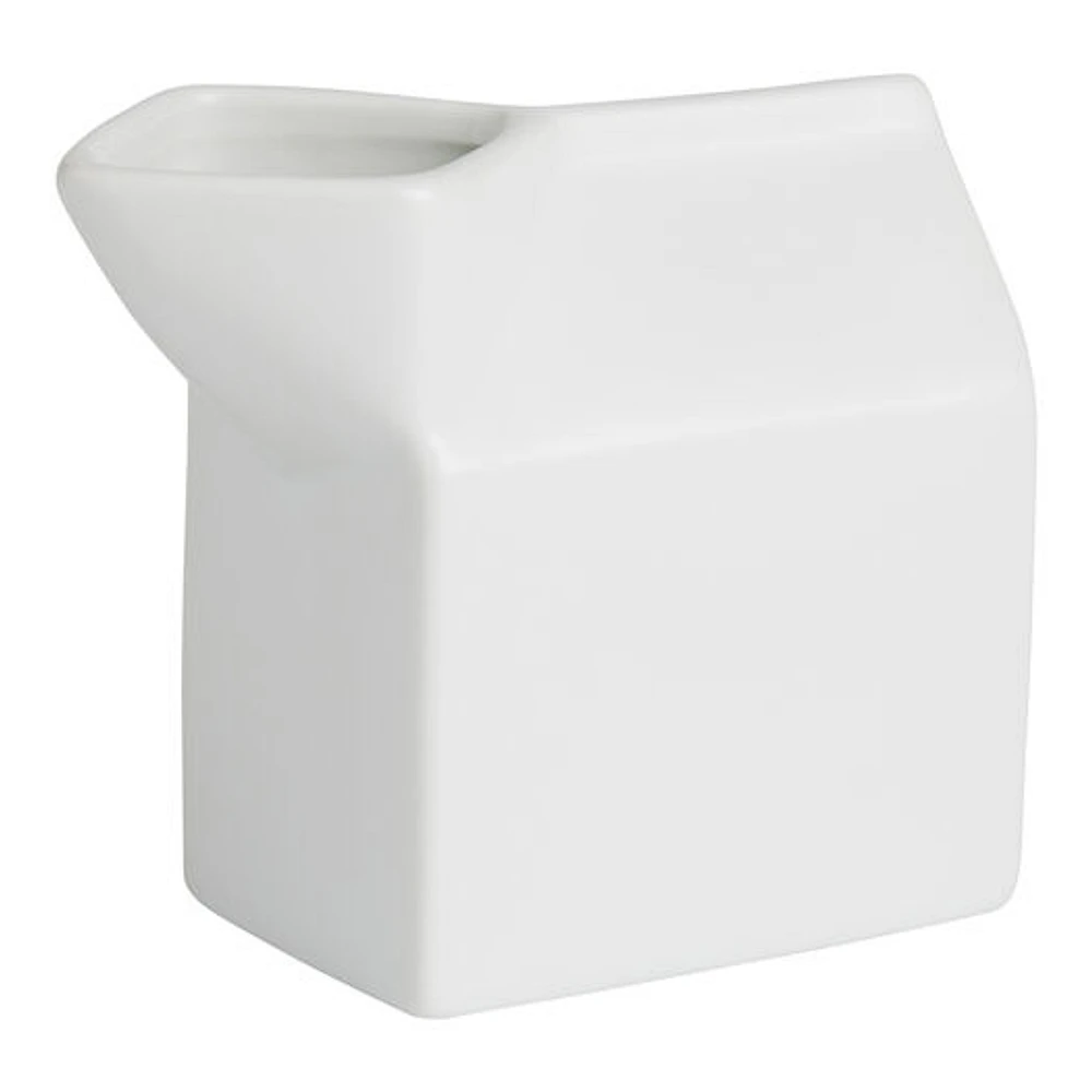 World Market White Porcelain Milk Carton Figural Creamer | The Market Place