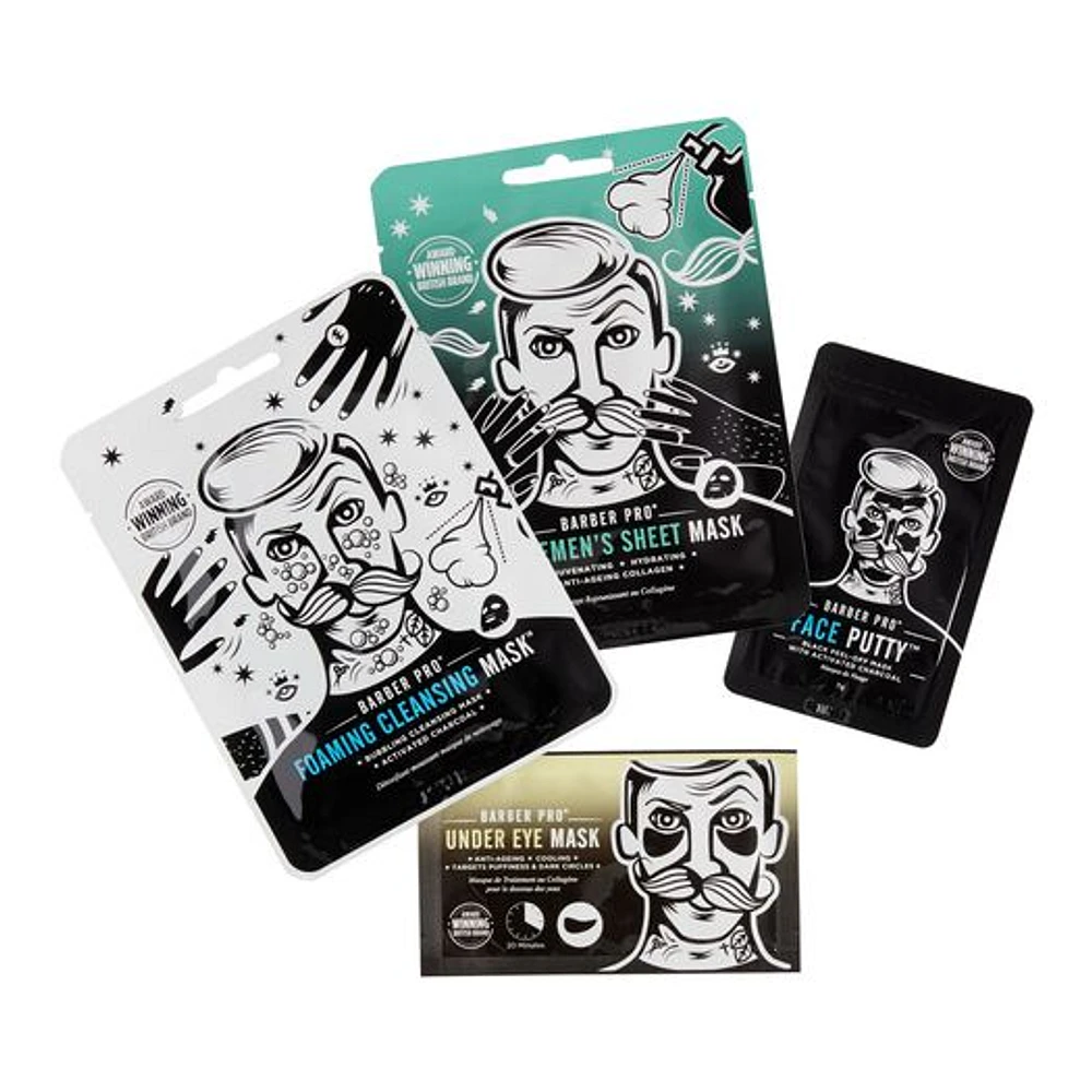 World Market Barber Pro Skin Revival Face Mask Set 4 Pack | The Market Place