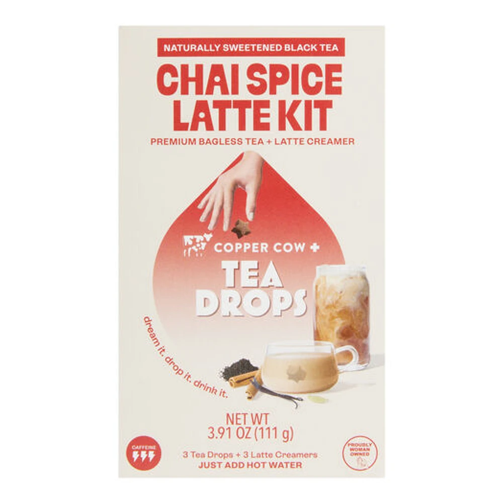 World Market Tea Drops & Copper Cow Chai Spice Latte Kit | The Market Place