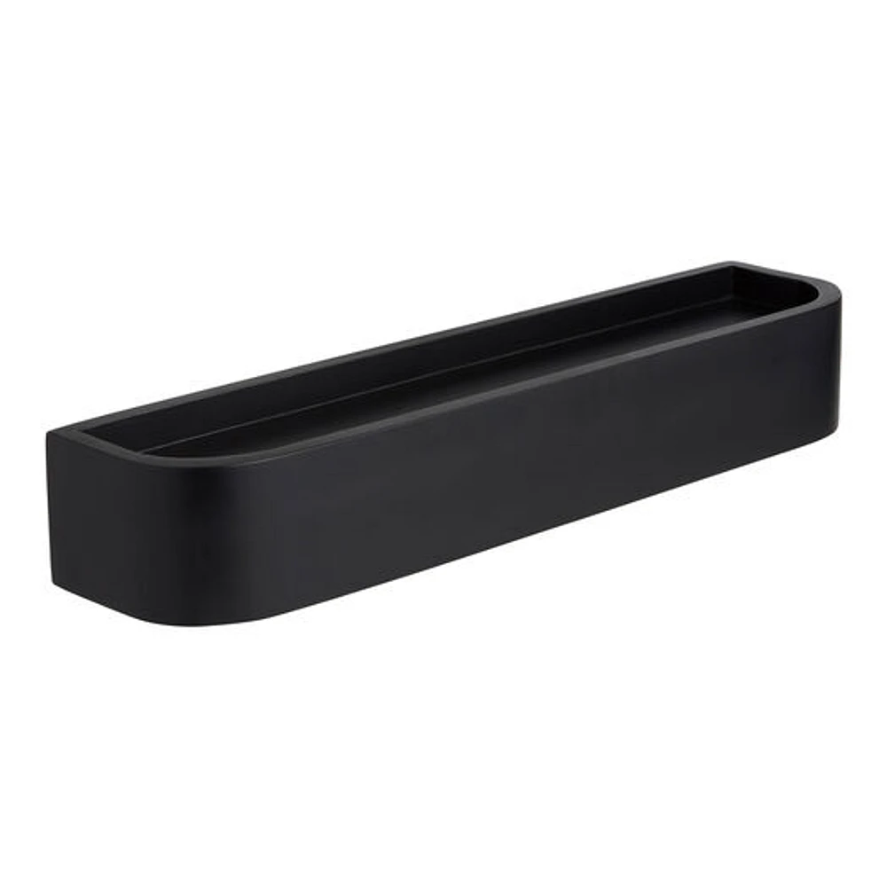 World Market Kash Black Mango Wood Recessed Floating Wall Shelf | The  Market Place