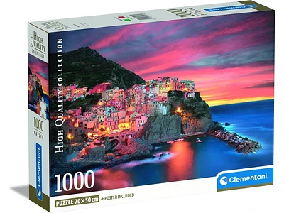 Puzzle 2D CLEMENTONI Compact Manarola (1000 Peças - 14 Anos)