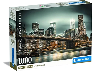 Puzzle 2D CLEMENTONI Compact New York Skyline (1000 Peças - 14 Anos)