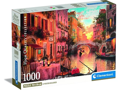 Puzzle 2D CLEMENTONI Compact Venezia (1000 Peças - 14 Anos)