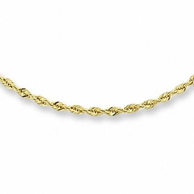 2.0mm Classic Rope Chain Necklace in 14K Gold