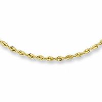 2.0mm Classic Rope Chain Necklace in 14K Gold