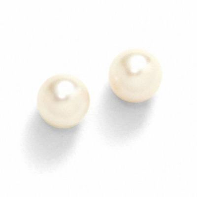 6.0-6.5mm Cultured Pearl Stud Earrings in 14K Gold
