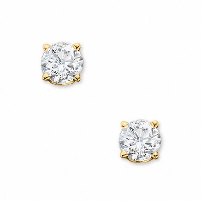 CT. T.w. Diamond Solitaire Stud Earrings in 14K Gold