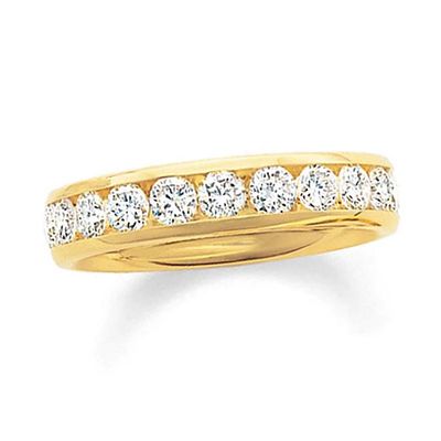 1 CT. T.w. Diamond Channel Band in 14K Gold