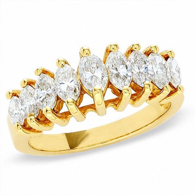 1-1/2 CT. T.w. Marquise Diamond Anniversary Band in 14K Gold