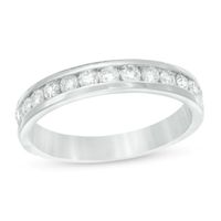 1/2 CT. T.w. Diamond Channel Band in 14K White Gold