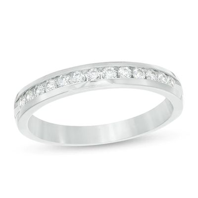 1 CT. T.w. Diamond Channel Band in 14K White Gold