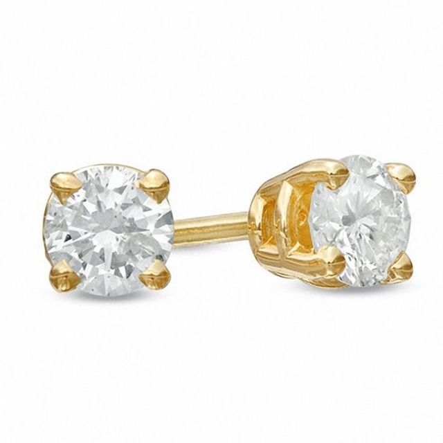 CT. T.w. Diamond Solitaire Stud Earrings in 14K Gold