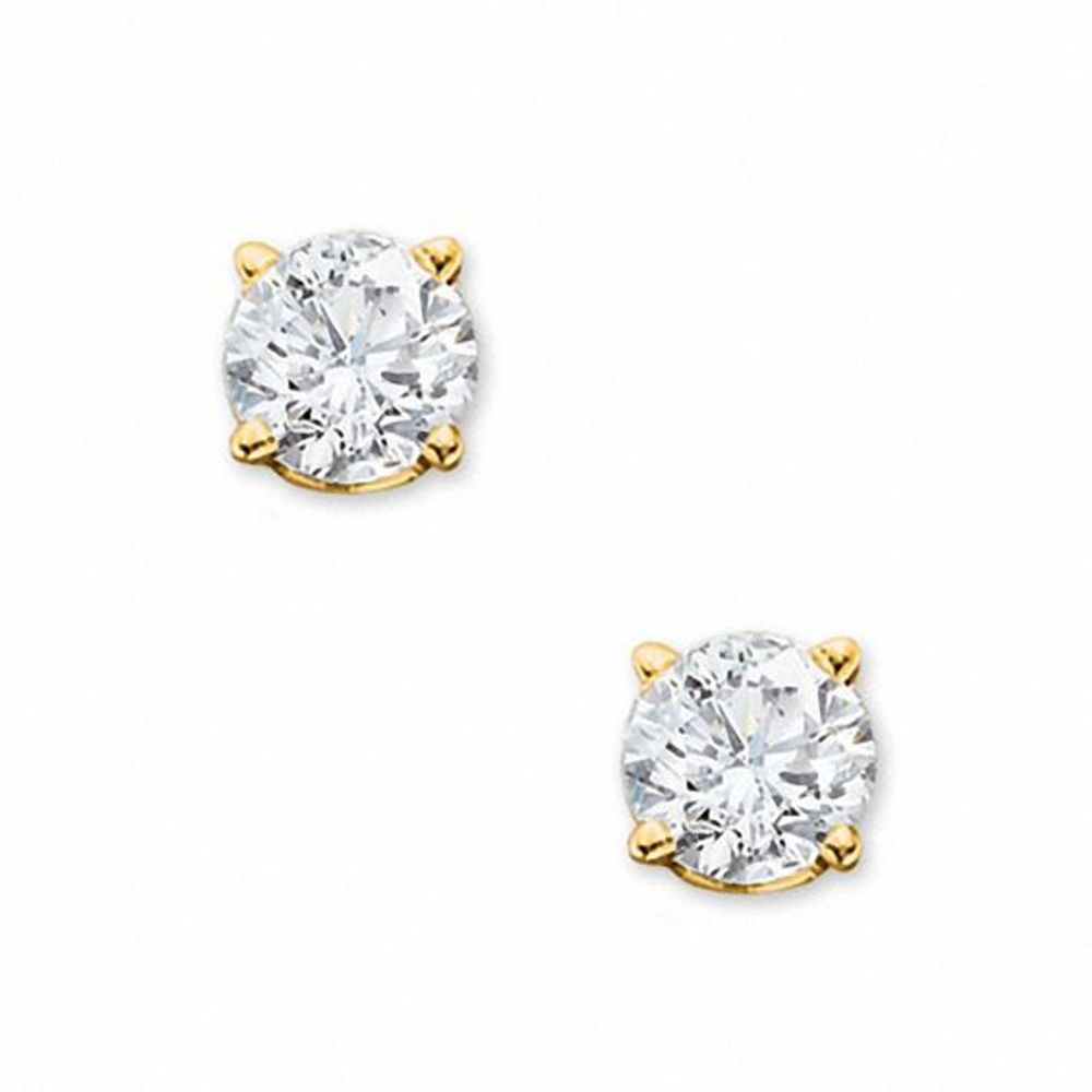 1 CT. T.w. Certified Diamond Solitaire Stud Earrings in 14K Gold