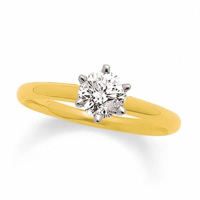 4 CT. Diamond Solitaire Engagement Ring in 14K Gold