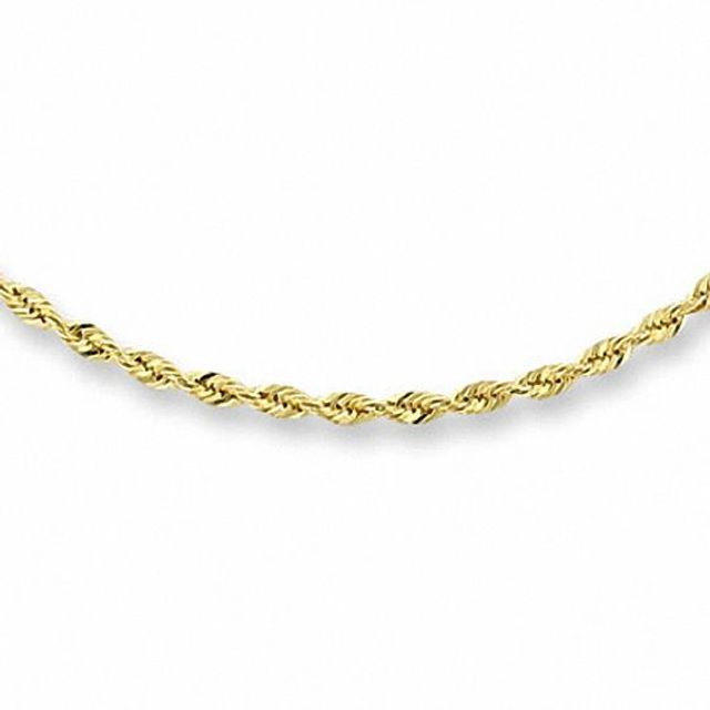 2.0mm Diamond-Cut Rope Chain Necklace in 14K Gold - 18"