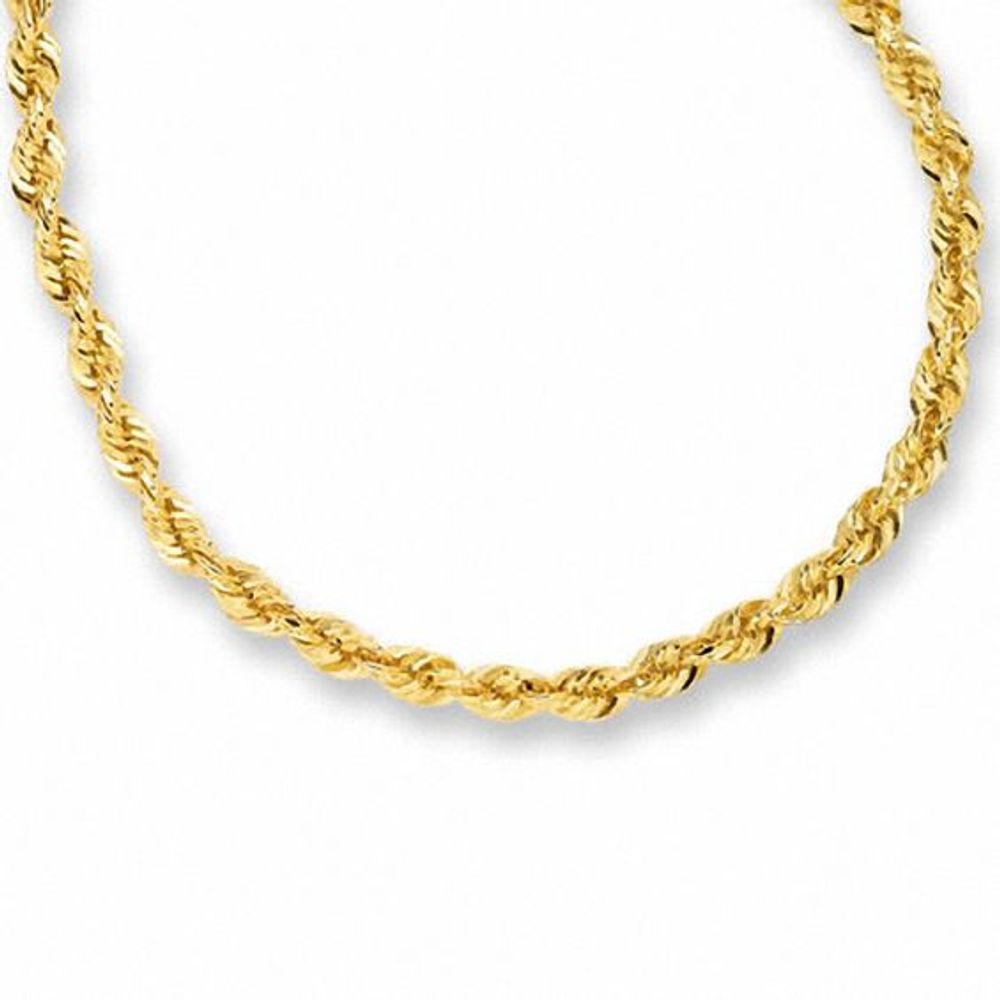 4.0mm Diamond-Cut Rope Chain Necklace in 14K Gold - 20"
