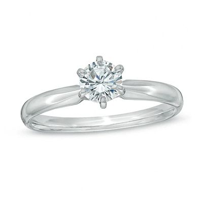 CT. Diamond Solitaire Engagement Ring in 14K Gold (I/I2
