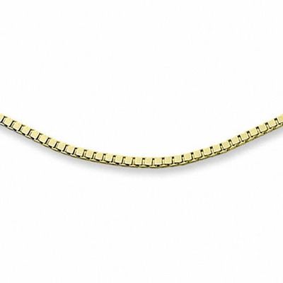 Ladies' 0.70mm Box Chain Necklace in 14K Gold - 18"