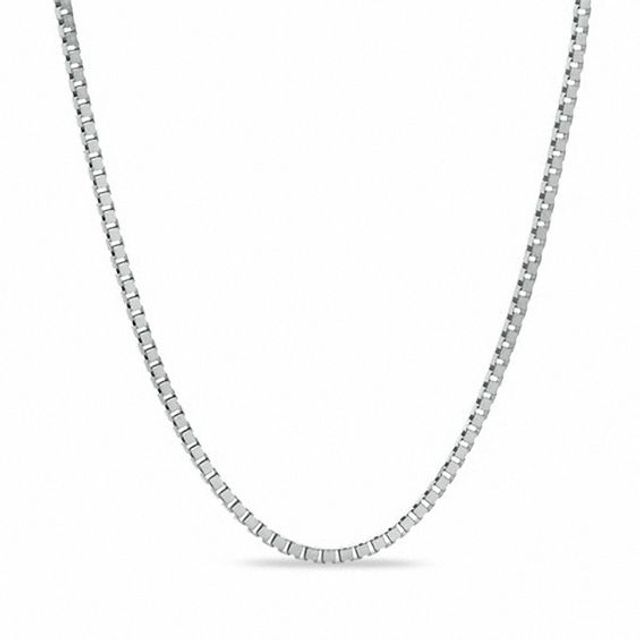 Ladies' 0.85mm Box Chain Necklace in 14K Gold