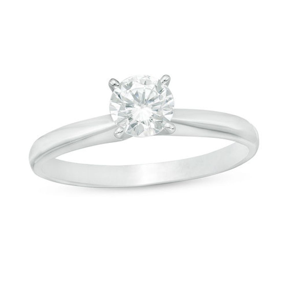 1/2 CT. Certified Diamond Solitaire Engagement Ring in 14K White Gold