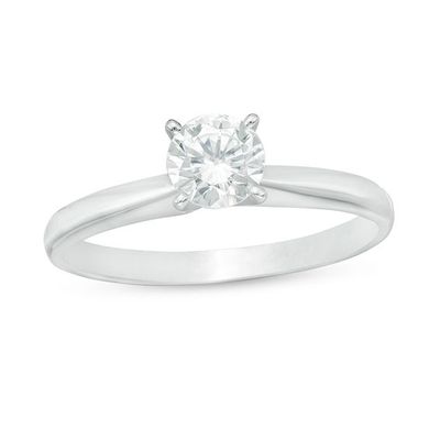 CT. Certified Diamond Solitaire Engagement Ring in 14K White Gold