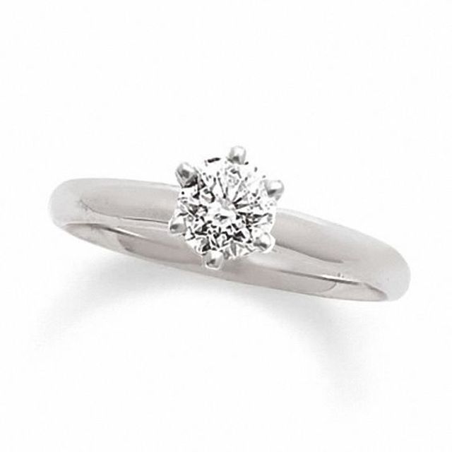 4 CT. Diamond Solitaire Engagement Ring in 14K White Gold
