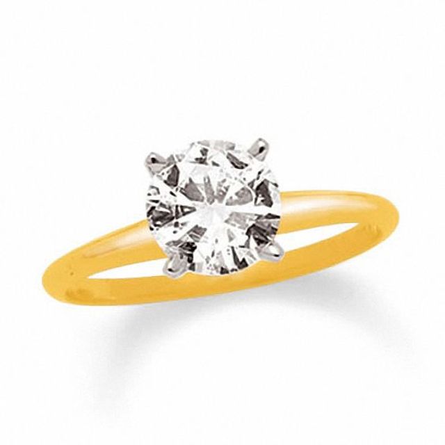 3 CT. Diamond Solitaire Engagement Ring in 14K Two-Tone Gold (J/I2)