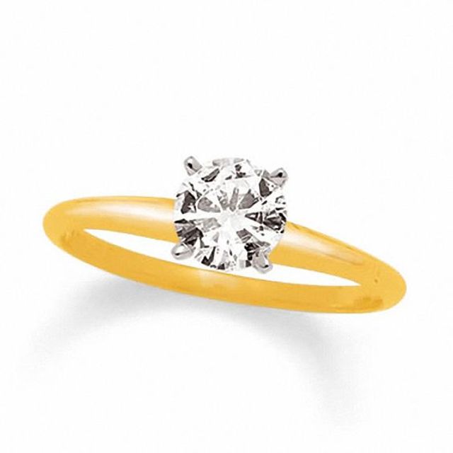CT. T.w. Certified Diamond Solitaire Engagement Ring in 18K Gold