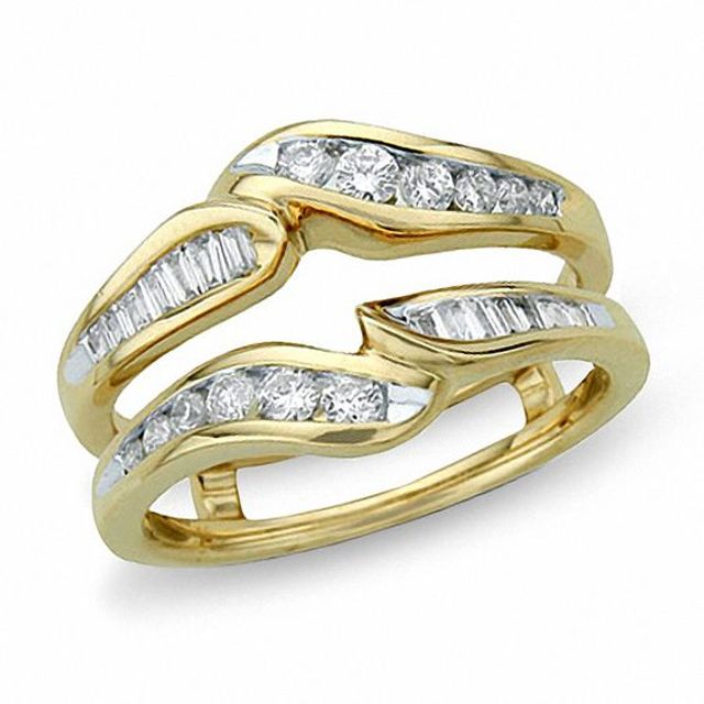 1/3 CT. T.w. Diamond Solitaire Enhancer in 14K Gold