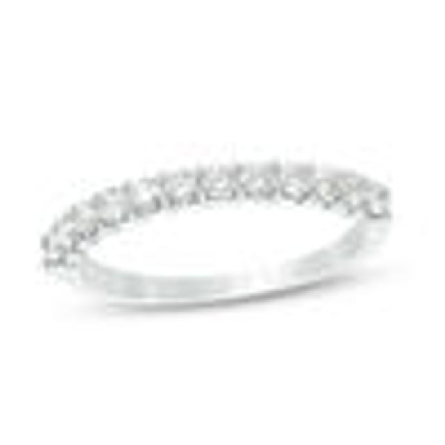 Infinity Midi Ring Diamond Accents Sterling Silver