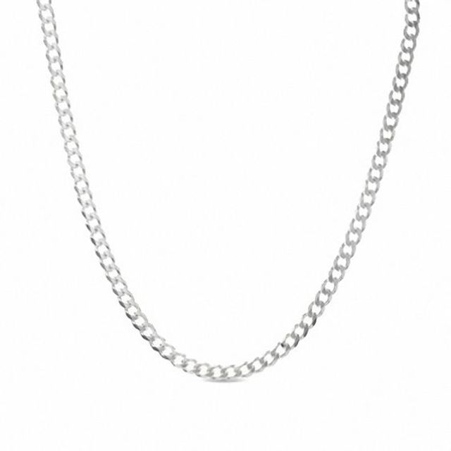 Men's 6.9mm Curb Chain Necklace in Sterling Silver - 22"