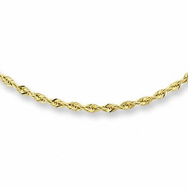 2.0mm Diamond-Cut Rope Chain Necklace in 14K Gold - 20"